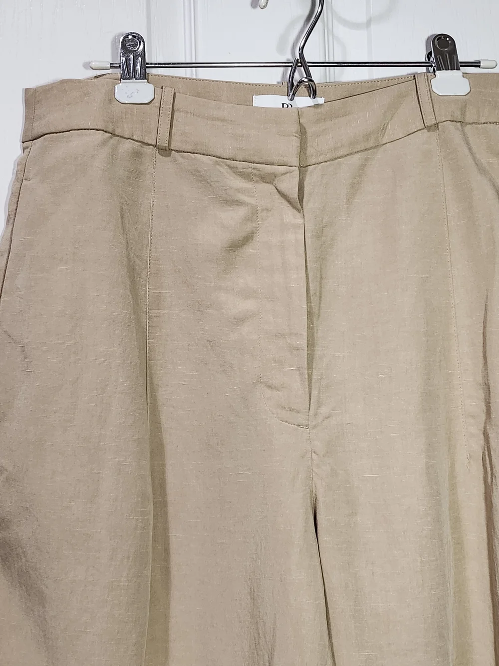 Banana Republic Tencel Linen Blend Relaxed Utility Pants Size 14 Khaki